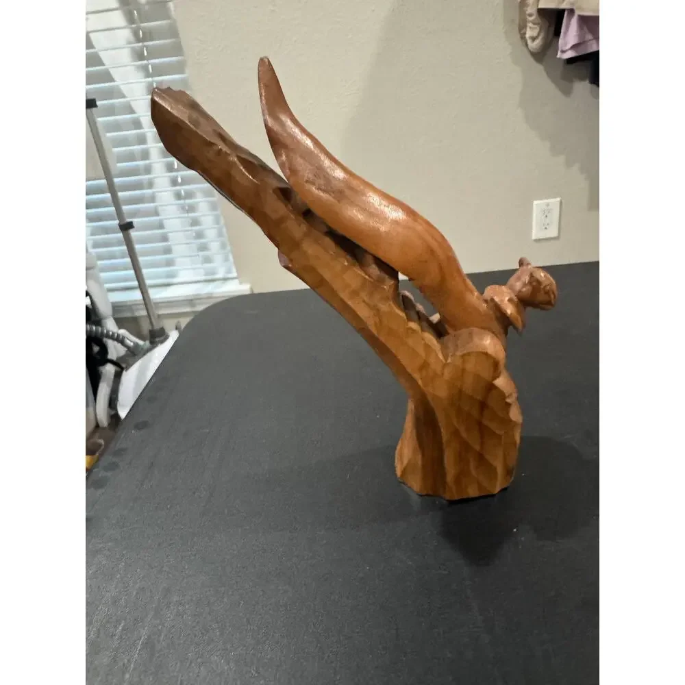 Vintage Wooden Squirrel Carved Nut Cracker Sheller